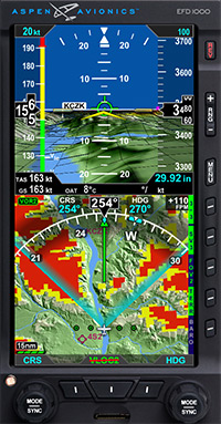 Aspen Avionics is taking GPS-derived synthetic vision to the small screen.