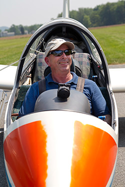 Snuggling into the minimalist glider cockpit, the differences with powered airplanes become obvious. But the many similarities in instrumentation and flight controls are comforting, and the visibility is tremendous.