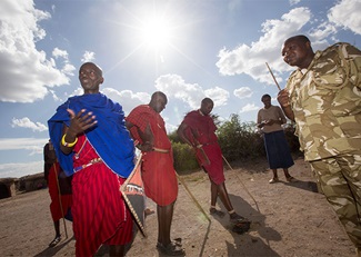 The Kenya Wildlife Service has worked to develop relationships with the traditionally nomadic Maasai, and limit the use of protected areas for livestock grazing.