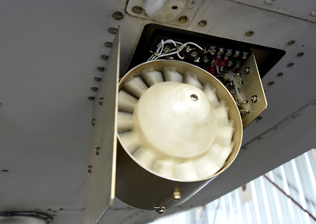 A standby alternator is one of many modifications that pilots seek for additional safety, as shown deployed from the belly of a Piper Arrow in Frederick, Maryland. Photo by David Tulis.