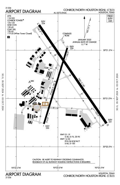 Conroe North Houston Regional Airport KCXO AOPA Airports